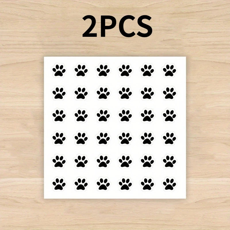 1/2Pcs Small Paw Print Stickers, Suitable for Laptops,Phones, Water Bottles, Phone Cases Decorations.