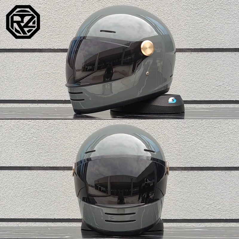 ORZ motorcycle helmet retro cruise full helmet personalized ghost knight helmet ABS material