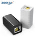 ZoeRax RJ45 Connector Network Ethernet Extender Extension for Cat7 Cat6 Cat5e Ethernet Cable Adapter Gigabit Female to Female 1PCS CHINA