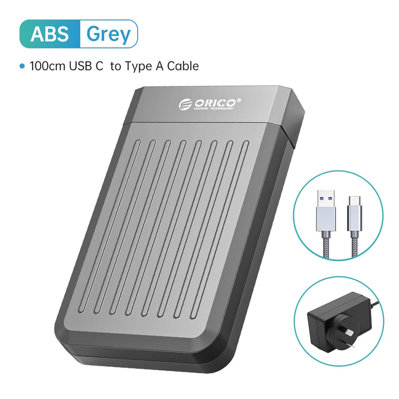 ORICO 3.5" HDD Case SATA to USB C 6Gbps External Hard Drive Case for 3.5 inch HDD Enclosure with 12V Power Adapter