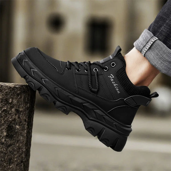 Men's boots four season new soft sole anti-slip high top casual boots fashion Joker outdoor Thick sole comfort sports work boots