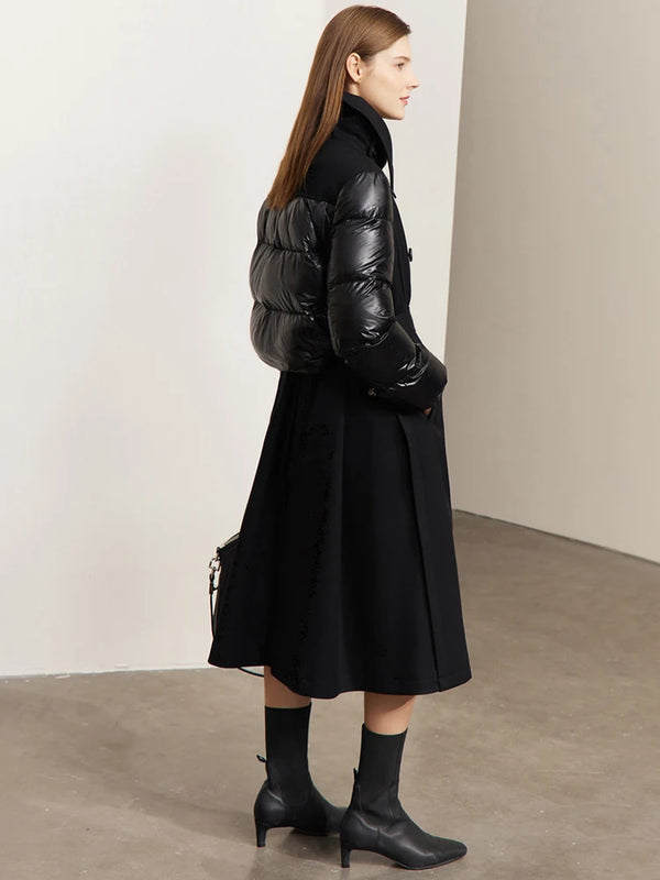 អាវក្រៅ AMII Minimalism Down Jacket សម្រាប់នារី រដូវរងា ឆ្នាំ២០២៦ ម៉ូដថ្មី ក្តៅ ងាយស្រួលពាក់ ងាយស្រួលធ្វើដំណើរ អាវធំពីរជាន់ 12270525
