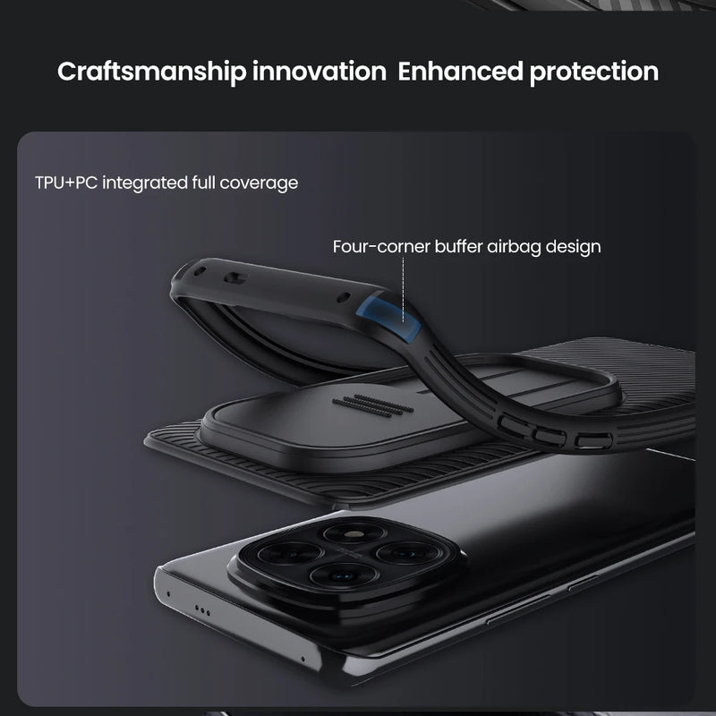 Nillkin For Xiaomi Redmi Note 14/14 Pro Plus 5G Case CamShield Pro Slide Camera Protection Back Cover For Xiaomi Poco X7 5G Case