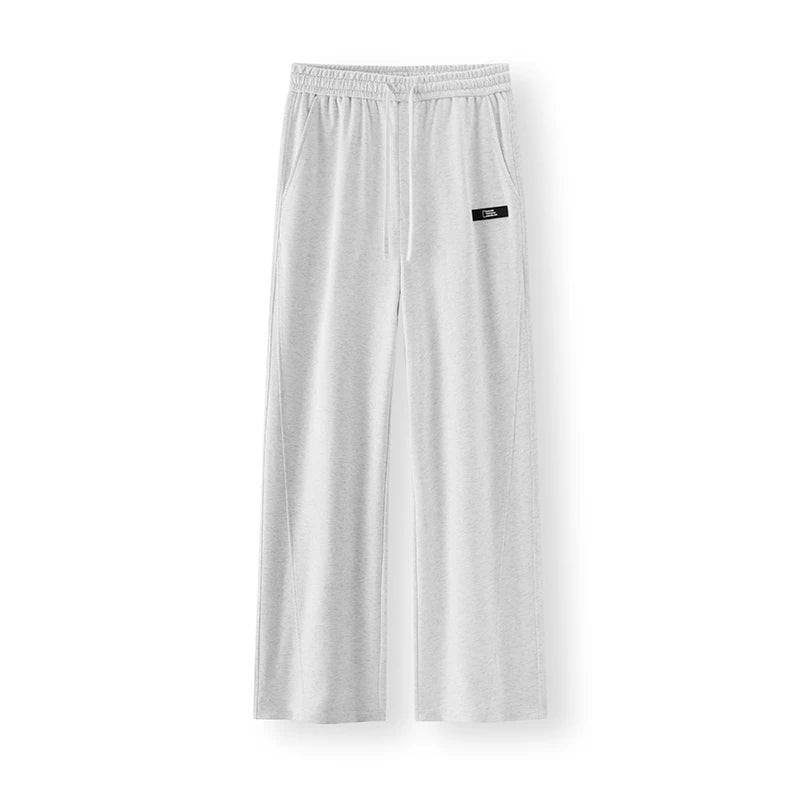 Semir Men Pants Elastic 2026 Waist Drawstring Loose Fit Straight Urban Casual Everyday Style Soft Comfortable Daily Wear Trendy