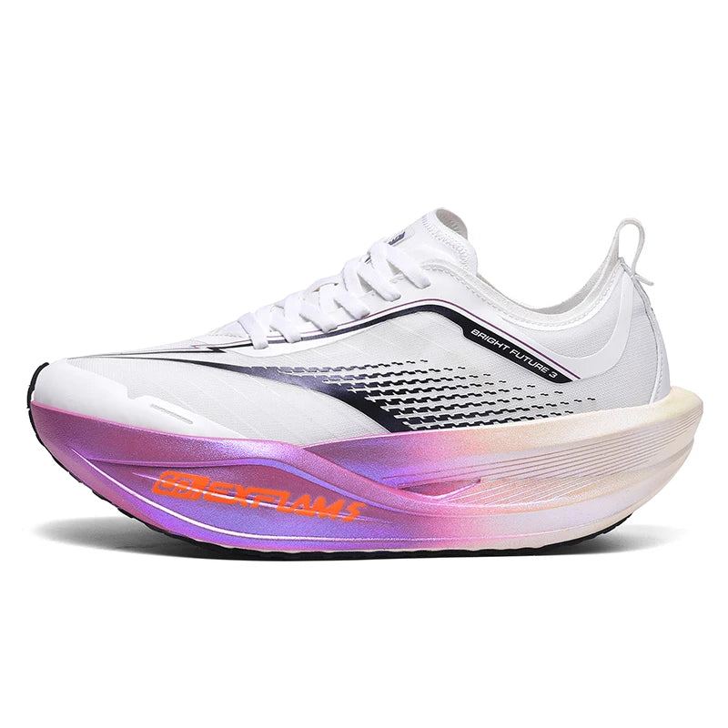 New Unisex Sports Shoes Breathable Mesh Fashionable Lace Up Fitness Shoes Lightweight Thick Soled Marathon Training Shoes Man