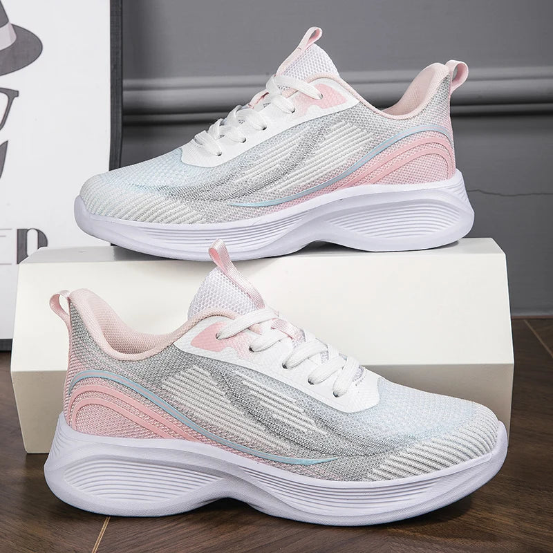Womens Running Shoes Autumn New Ultralight Breathable Mesh Fitness Training Shoes Cosy Outdoor Jogging Tennis Sneakers