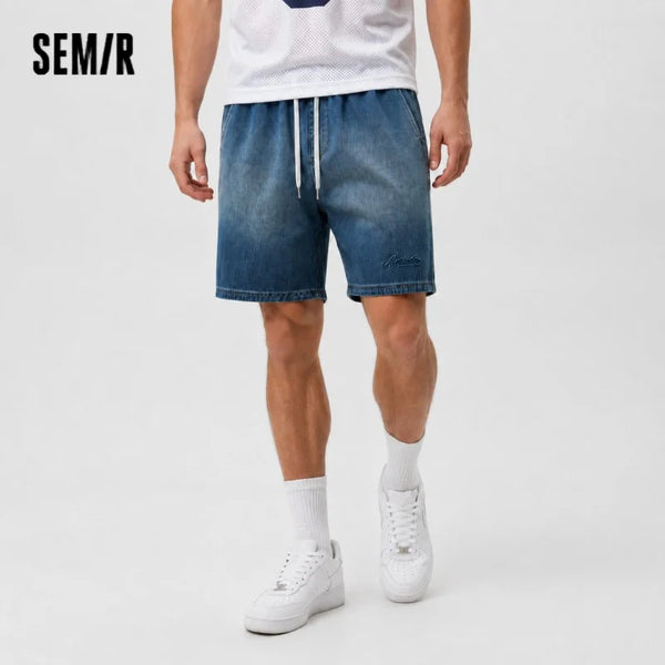 ខោខូវប៊យខ្លីបុរស Semir ឆ្នាំ ២០២៦ ប៉ាក់បែប Vintage រលុង ម៉ូដធម្មតា ទន់ ពាក់ប្រចាំថ្ងៃ