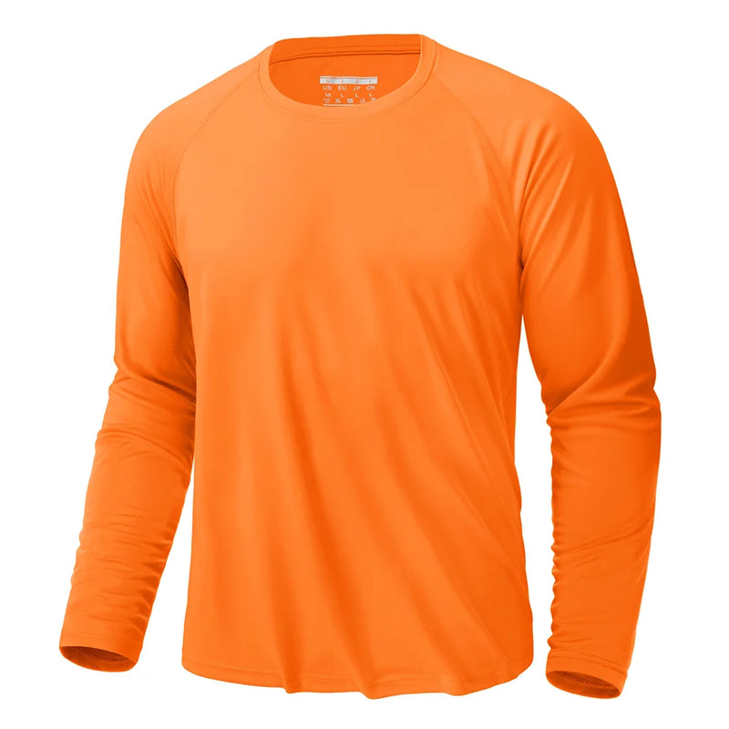 TACVASEN UPF 50+ Sun Protection T-shirts Men's Quick Dry Long Sleeve Athlectic T Shirts Performance Sports T-shirts Tee Tops