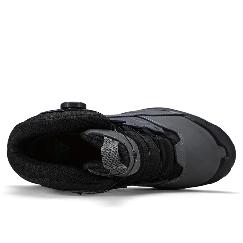 HUMTTO Outdoor Mountain Climbing Hiking Shoes for Men 2025 Winter High Top Anti Slip Sneakers Professional Trekking Boots Man