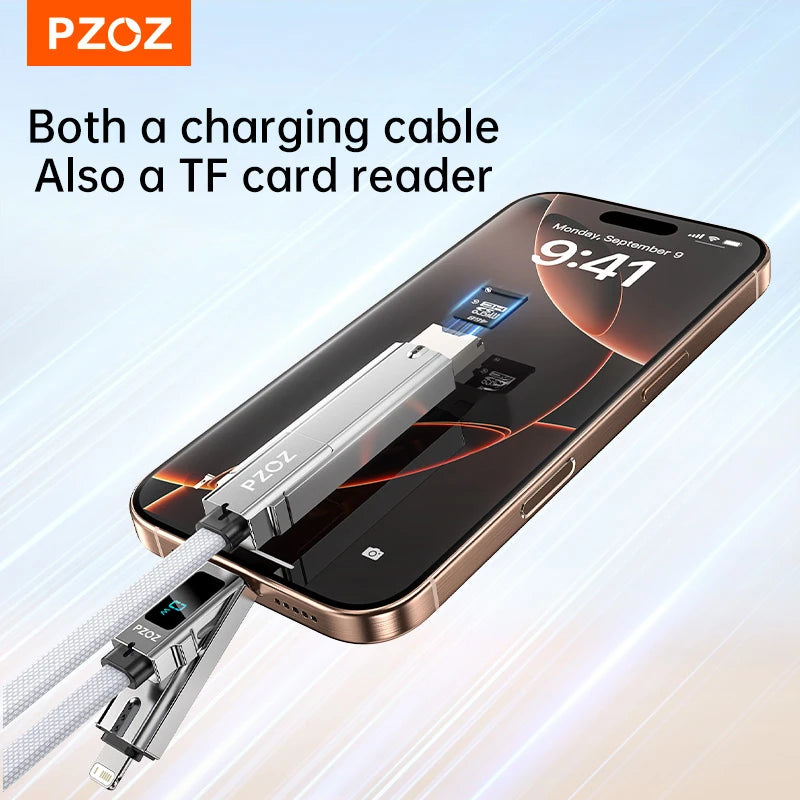 PZOZ For fast charging otg cable pd usb c to type c cable iPhone MacBook iPad TF Card Reader charger mobile phone data adapter