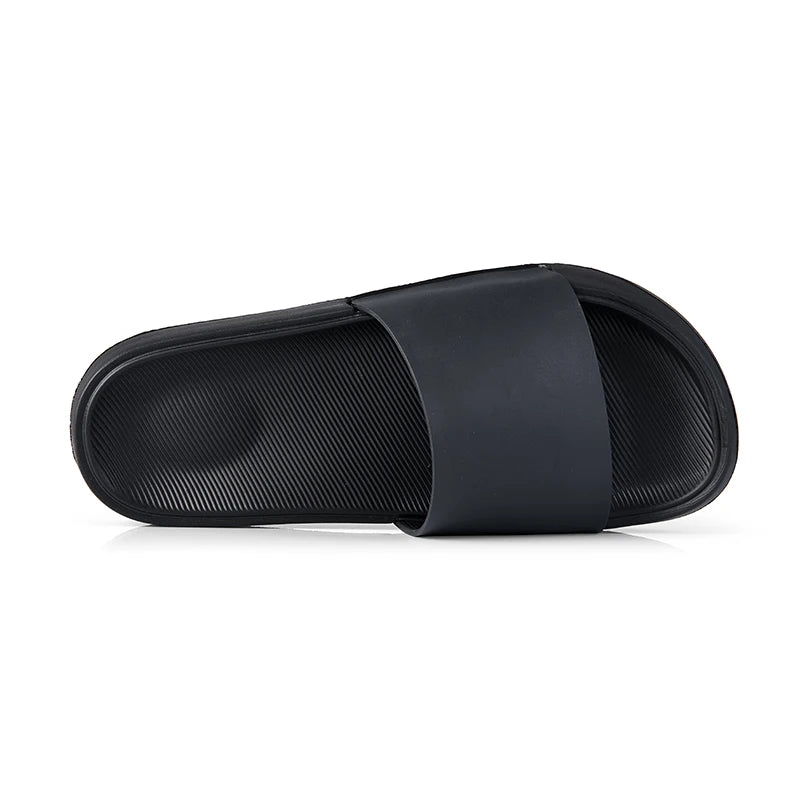 Summer Mens Anti Slip Soft EVA Slippers Men Slides Slippers Black Cheap Lightweight Comfortable Slipper Big Size 46 47 48