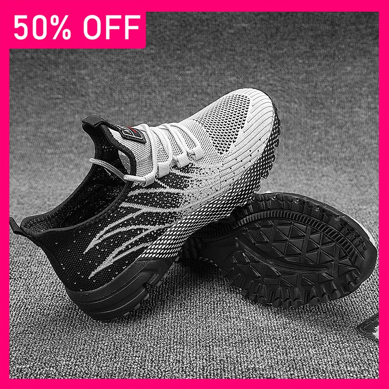 Men Sports Shoes Summer Mesh Lightweight Soft Sole Fitness Shoes 2026 New Comfortable Versatile Outdoor Jogging Tennis Shoes