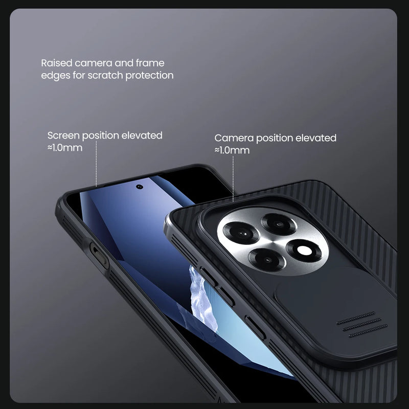 NILLKIN For OnePlus Ace 5 / 5 Pro Case CamShield Pro Sliding Camera Protection TPU Frame PC Back Cover For One Plus 13R Cases