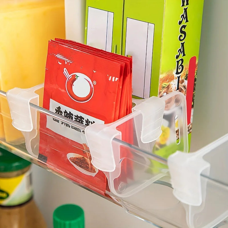 10pcs Multi-functional Refrigerator Side Door Organizer Dividers - for Customized Space Management