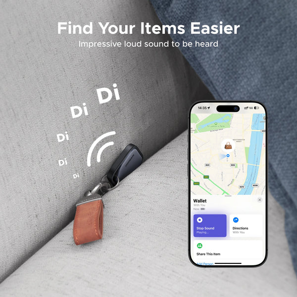 UGREEN Smart Bluetooth Tracker, Keys Finder Item Locator SmartTag Up to 2 Year Battery Phone Finder For Apple Find My (only IOS)