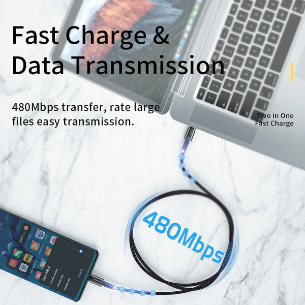 ខ្សែសាក Essager USB C 100W PD QC 4.0 3.0 USB Type C ខ្សែសាកលឿន Type C សម្រាប់ MacBook Pro Samsung Xiaomi ខ្សែសាក