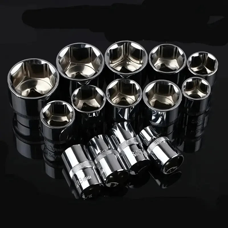 SEAMETAL Upgrade Wrench Socket Set Auto Repair Hand Tools Short Socket Ratchet for Car Boat Motorcycle Bicycle Repairing Kits