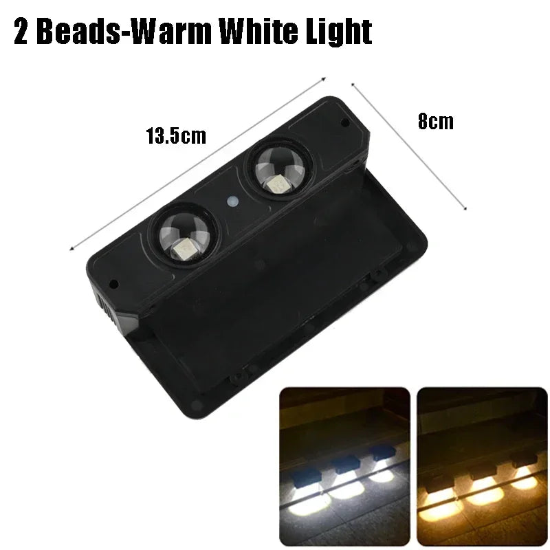 1/4 PCS Solar Wall Light LED Outdoor Garden Lights Decorations Waterproof Lamp for Courtyard Fence Railing Wall Lighting