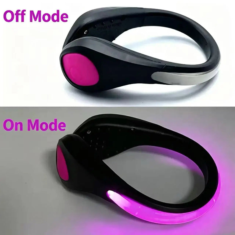 Mini U Shape LED Shoe Clip Light Luminous Flashing Warning Light for Night Running Cycling Street Dance Outdoor Sports Safety
