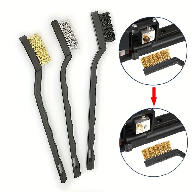 1set Professional Wire Brush Set - for Cleaning, Welding,Slag Removal, And Rust Removal,Wire Brushes,for Cleaning.cleaning brush