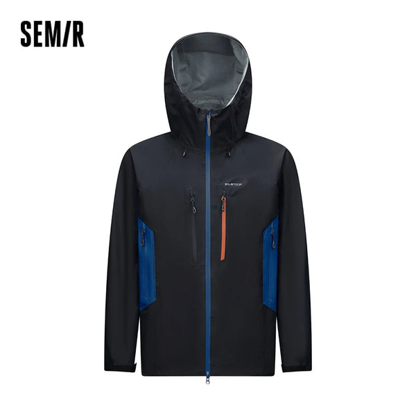 អាវក្រៅបុរស Semir ធន់នឹងទឹក ធន់នឹងការកកិត មានខ្យល់ចេញចូលបាន ពាក់បានបីផ្លូវ ពាក់ប្រចាំថ្ងៃរដូវរងាថ្មីឆ្នាំ ២០២៦