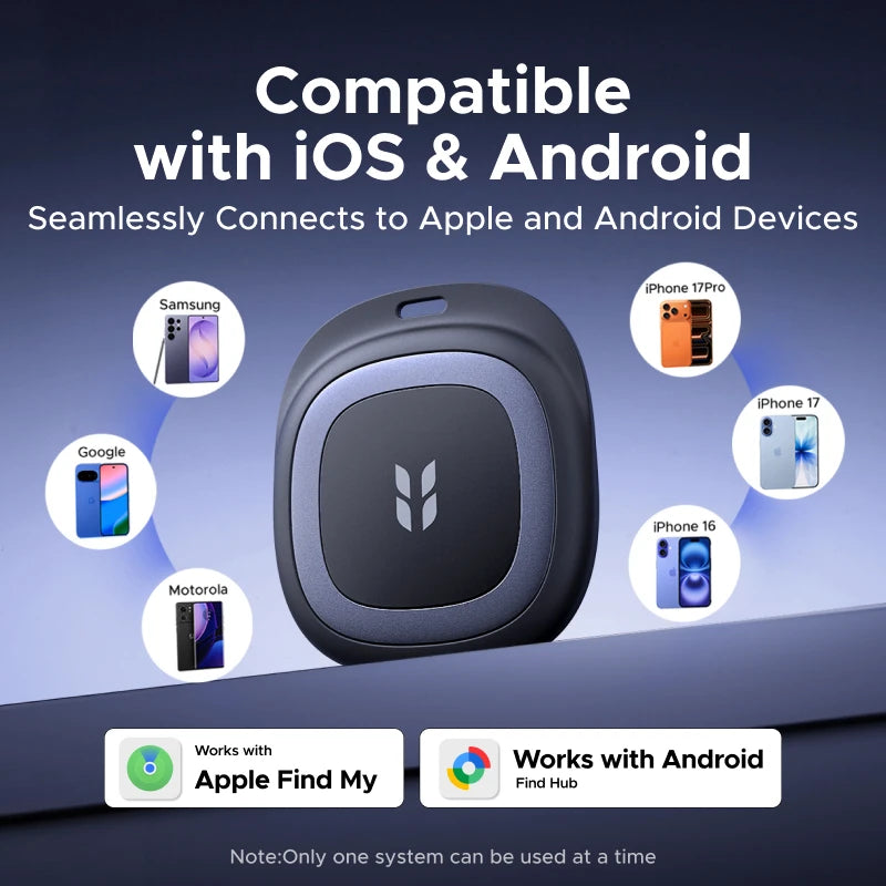 UGREEN Smart Item Tracker Work with Apple Find My & Google Find Hub Bluetooth Finder For iOS & Android C Charging Anti‑Lost Tag