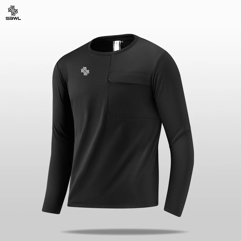 SBWL 2025 Warm Long-Sleeved Fitness Jacket High-Quality Outdoor Sports Top with Stand-Up Collar for Autumn/Winter Running