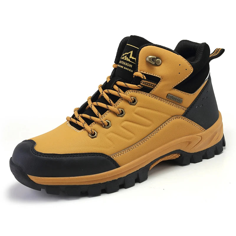 Men's Outdoor Hiking Shoes Four Seasons Non-Slip Walking Sneakers Fashion Youth Joker Breathable High-Top Sports Running Shoes