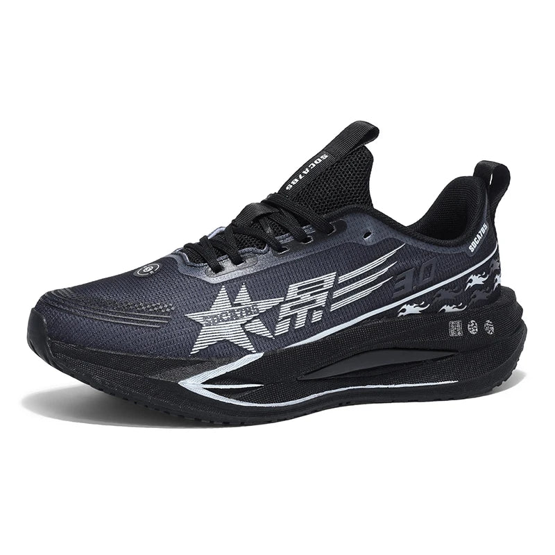 Mens Running Shoes 2025 New Mesh Breathable Daily Sports Trendy Lightweight Tennis Shoes Flat Comfortable Sneakers for Men