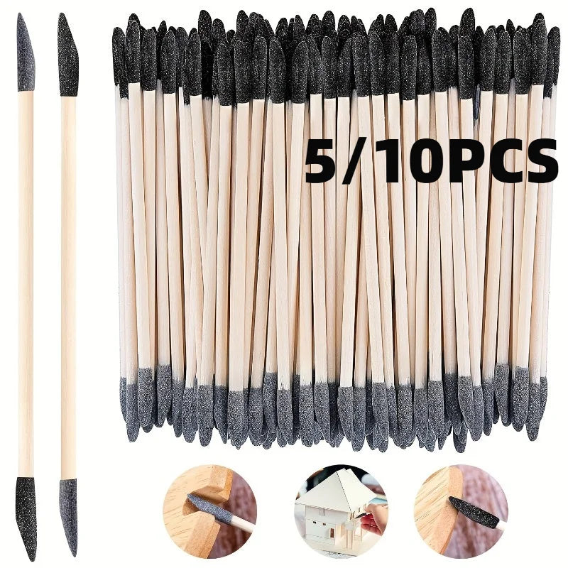 5/10pcs Sanding Sticks,Model Sanding Sticks,Double Head Grit,for Model Building,Fine Parts,Nail Art,Woodworking, Craft Projects