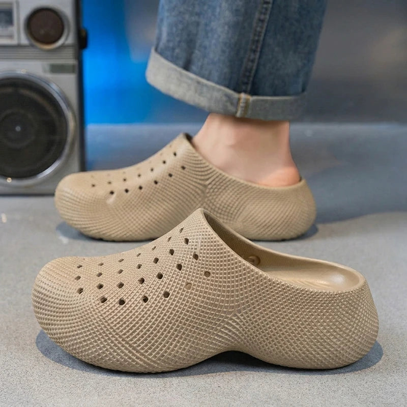 Men's Eva Clogs Breathable Slip On Slippers Summer Lightweight Quick Dry Beach Waterproof Garden Shoes Outdoor Walking Slipper