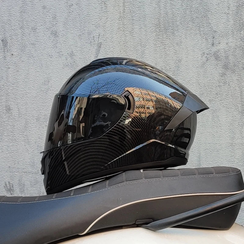 DOT approved motorcycle helmet racing full face helmet capacete double lens locomotive off-road helmet cascos para moto