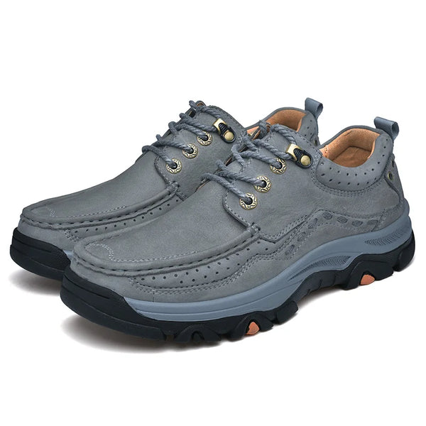 Mens Genuine Leather Oxford Shoes Cow Leather Lace Up Business Casual