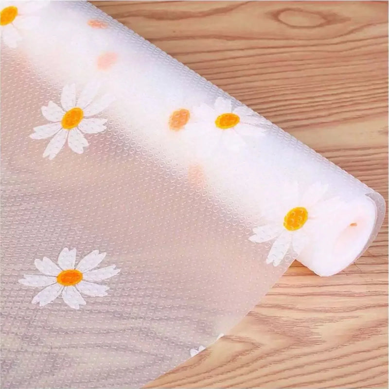 Printed Desk Mat, Cabinet Mat, Shoe Cabinet Drawer Moisture-Proof Mat, Paper Can Be Cut, Kitchen Waterproof and Oil Proof Mat
