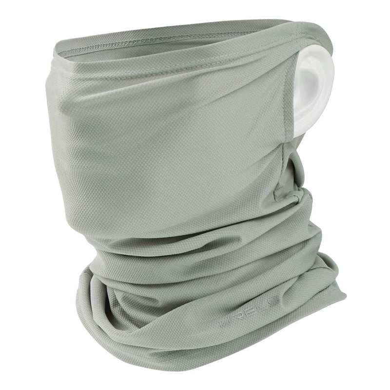 WRELS Ice Silk Sunscreen Mask Outdoor Cycling Face Cover Solid Color Neck Wrap UV Protection Ear Bandana Scarf Protection