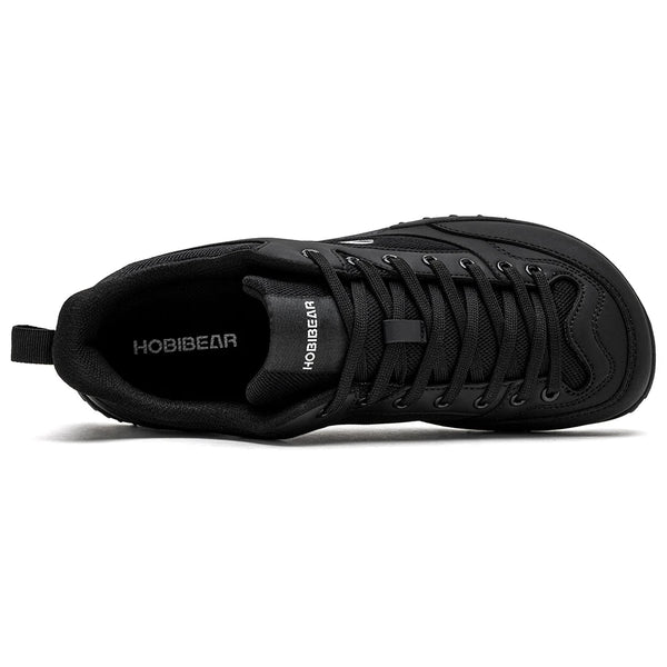 HOBIBEAR Hiking Wide Toe Shoes Unisex Outdoor Cross Training Sneakers Lace Up Barefoot Walking Shoes for Men Women