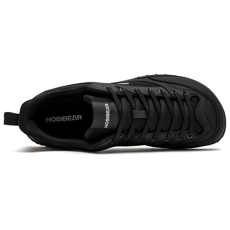 HOBIBEAR Hiking Wide Toe Shoes Unisex Outdoor Cross Training Sneakers Lace Up Barefoot Walking Shoes for Men Women