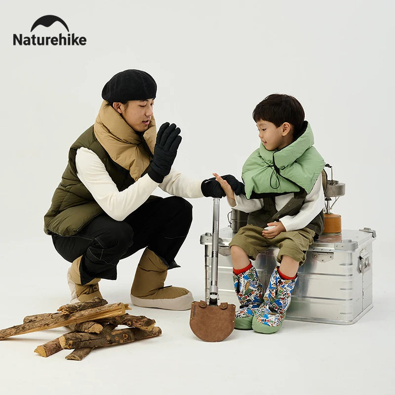 Natuerehike 2025 Outdoor Packable Thermal Drawstring Down Neck Warmer Indoor Warm Scarf Portable Outdoor Accessory