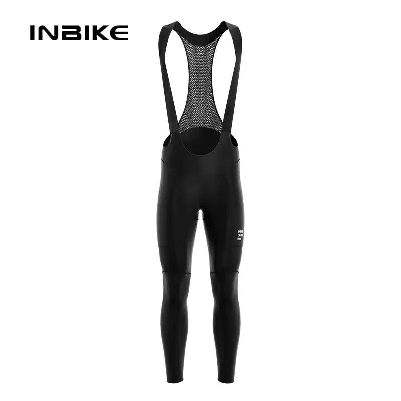 INBIKE Spring Men's Cycling Bibs Pants Bike Tights Leggings with 4 Pockets Men MTB Cycling Clothing Road Bike Mountain Toursers