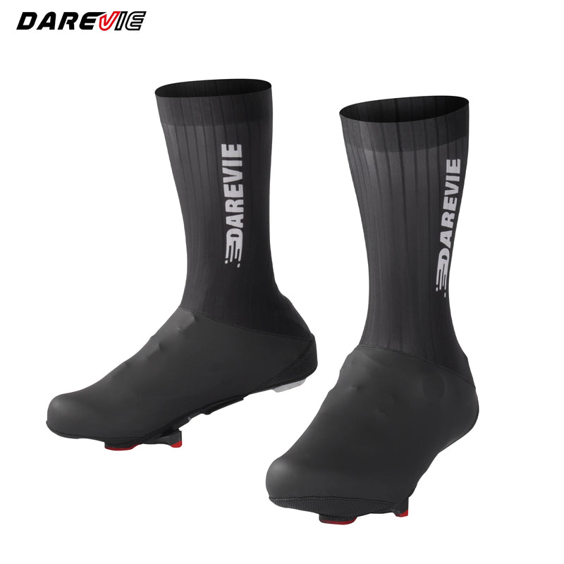 ស្រោមជើងជិះកង់ DAREVIE AERO ប្រវែង UCI កាត់បន្ថយភាពធន់នឹងខ្យល់ ការពារទឹក ប្រឆាំងនឹងការរអិល ស្រោមជើងជិះកង់ MTB សម្រាប់បុរស