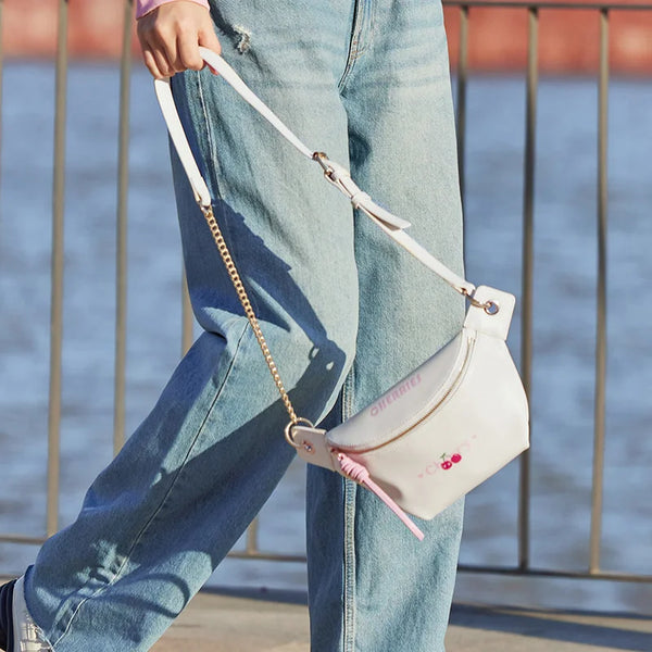Semir Bag Chest Bag Women 2024 New Sweet Cherry Crossbody Bag Cute Women's Bag Casual Textured Shoulder Bag