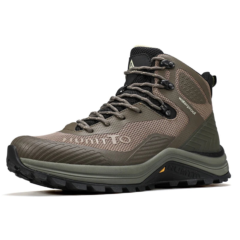 HUMTTO Trainers Outdoor Trekking Shoes Men Breathable Hiking Boots for Man Winter Men's Sports Shoes Rubber Safety Work Sneakers