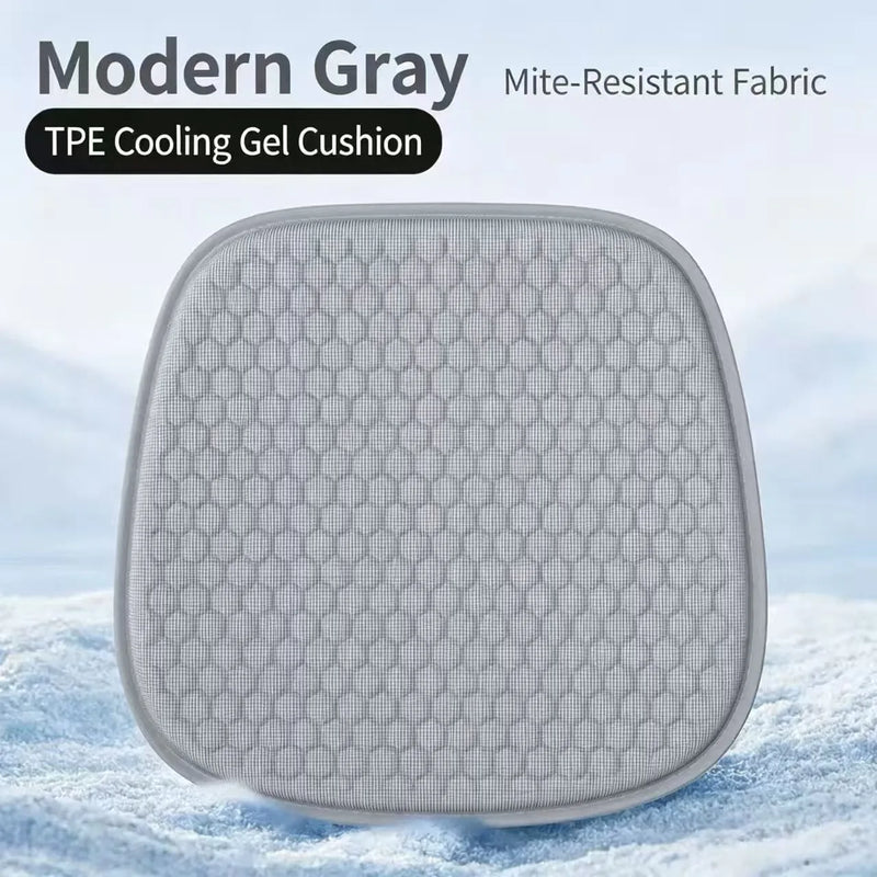 Summer Car Seat Cushion Single Piece Cool Ventilation Honeycomb Gel Office Sitting Cushion Cold Gel Bottom Pad for Vehicle