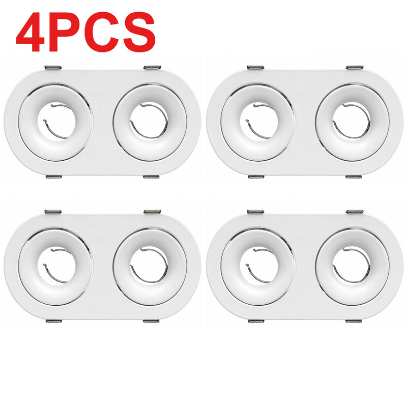 ចង្កៀងបំភ្លឺ JOYINLED ฝังក្នុងរន្ធ LED Downlight តង្កៀបសម្រាប់ដាក់អំពូល GU10/MR16 សម្រាប់ទ្រជើងចង្កៀងពិដានក្នុងផ្ទះ ស៊ុមចង្កៀងបំភ្លឺពិដានដែលអាចជំនួសបាន