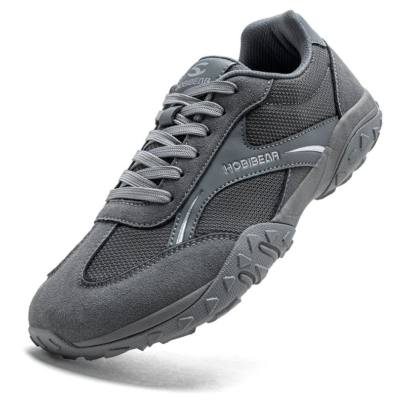 HOBIBEAR Wide Width Hiking Sneakers Unisex Outdoor Travel Trail Running Shoes Classic Retro Non Slip Walking Trainers