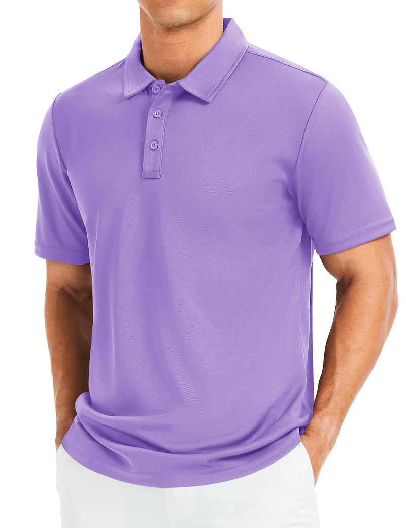 TACVASEN Men's Quick Dry Lightweight Polo Shirts Short Sleeve Golf Collared Moisture Wicking Athletic Performance Casual Polos