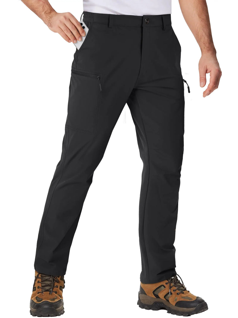 TACVASEN Waterproof Lightweight Hiking Pants Mens Ripstop Quick Dry Cargo Work Pant Outdoor Trekking Hard-wearing Trousers Male