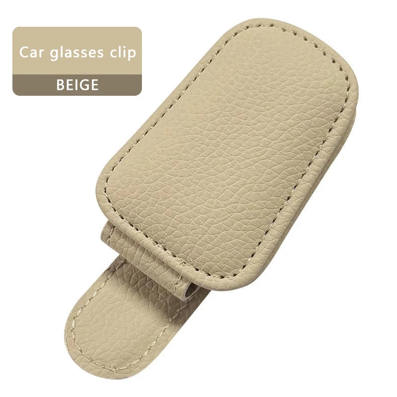 Car Sunglasses Clip Sun Visor Glasses Holder Card Ticket Holder Magnetic Suction Stable Storage Clips Eyeglasses Hanger Car clip