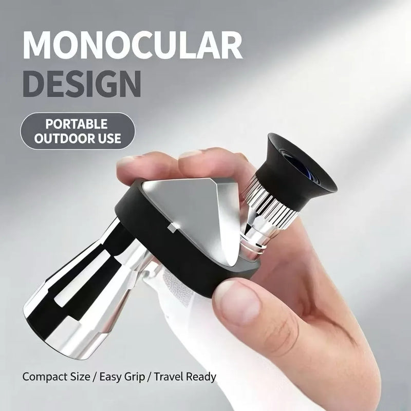 Mini Portable High-Power Monocular Telescope Corner Binoculars with Low-Light Night Vision High-Definition for Outdoor Observati