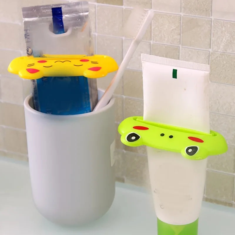 1pc Squeeze Toothpaste Dispenser Clips – Multi-Functional Bathroom supplies,Reduce Waste for Toothpaste And Facial Cleanser